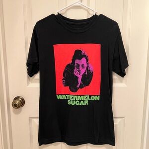 harry styles watermelon sugar black tee shirt size small. authentic.